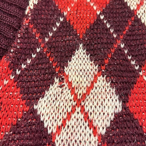 Vintage 50s Bancroft 100% Virgin Wool Argyle Print Sweater Vest READ DESCRIPTION - Picture 14 of 14